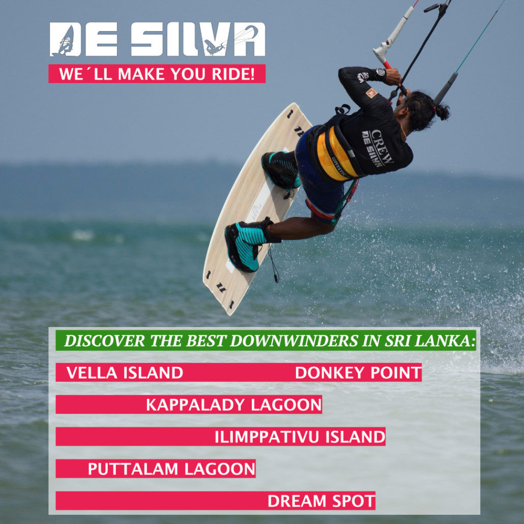 kitesurfers discover the best downwinders in sri lanka